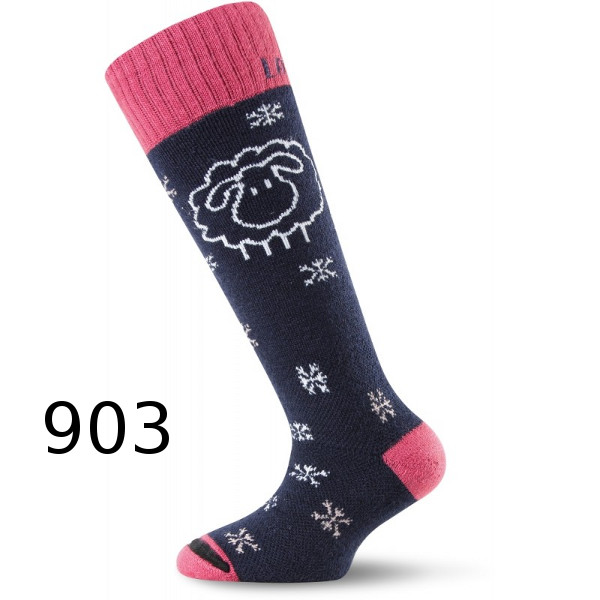 Термошкарпетки Lasting лижі SJW 903 дитячі, розмір XXS, чорні/рожеві