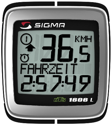 Велокомпьютер Sigma Sport BC 1606 L 24F DTS безпроводной фото 1