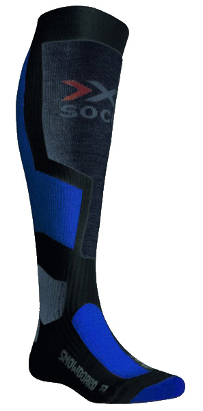 Носки сноубордические  x-socks , X7A Antracite/Azure, 35/38 фото 1