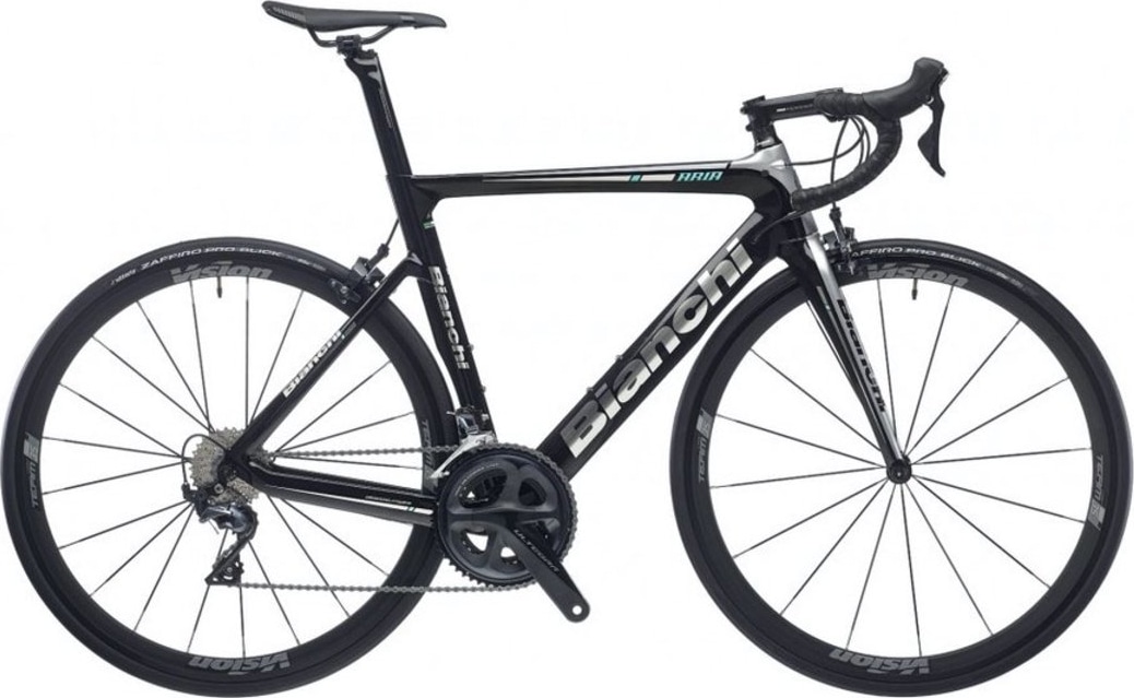 Велосипед 28" Bianchi ARIA AERO ULTEGRA 11S 52/36 Road рама - 55 см Black A1 фото 