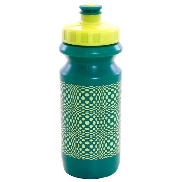 Фляга 0,6 Green Cycle DOT с большим соском, green nipple/ yellow cap/ green bottle фото 