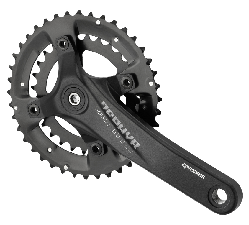 Комплект шатунів PROWHEEL ZEPHYR-501, (10S), 175mm, 36/22T black фото 