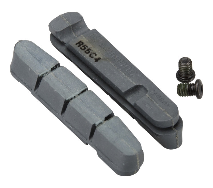 Резинки тормозные Shimano R55C4 DURA-ACE, кассетная фиксация, для карбон. обода фото 