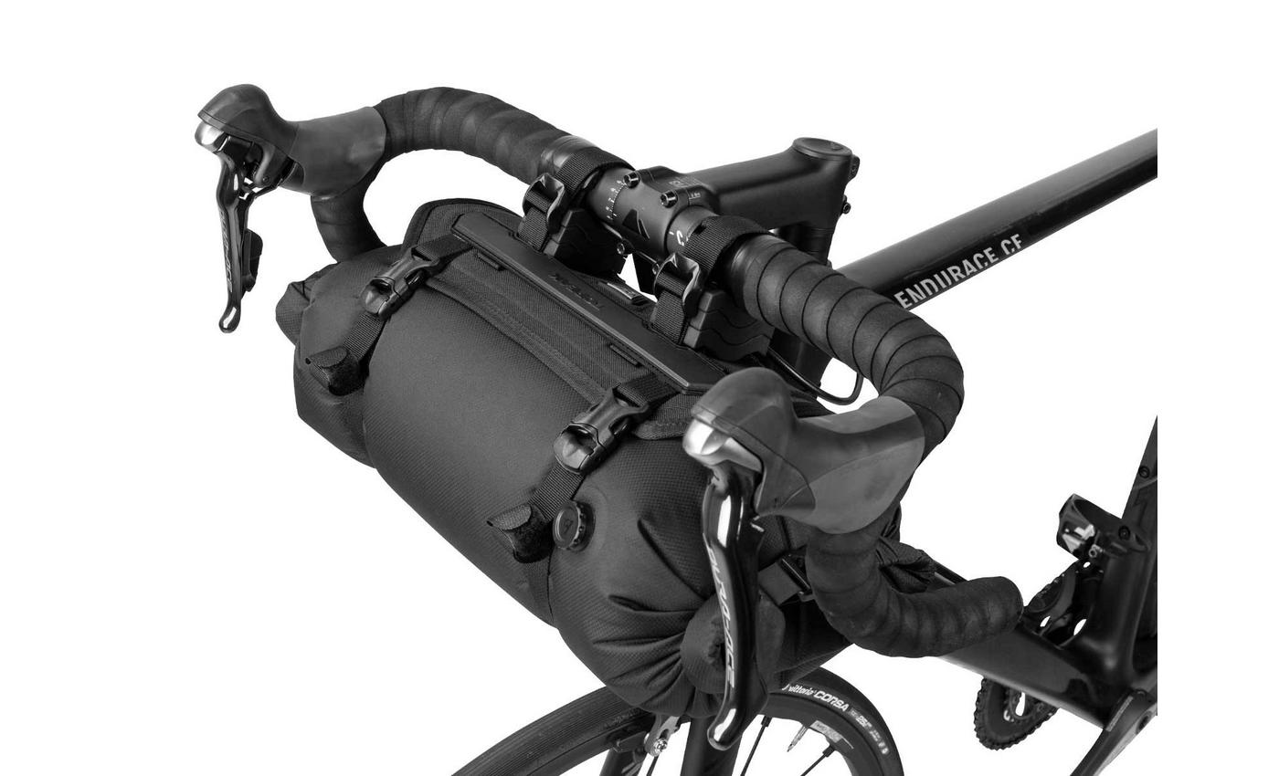 Сумка на кермо Topeak Front Loader, 8L вологозахищ, чорна 325г фото 2