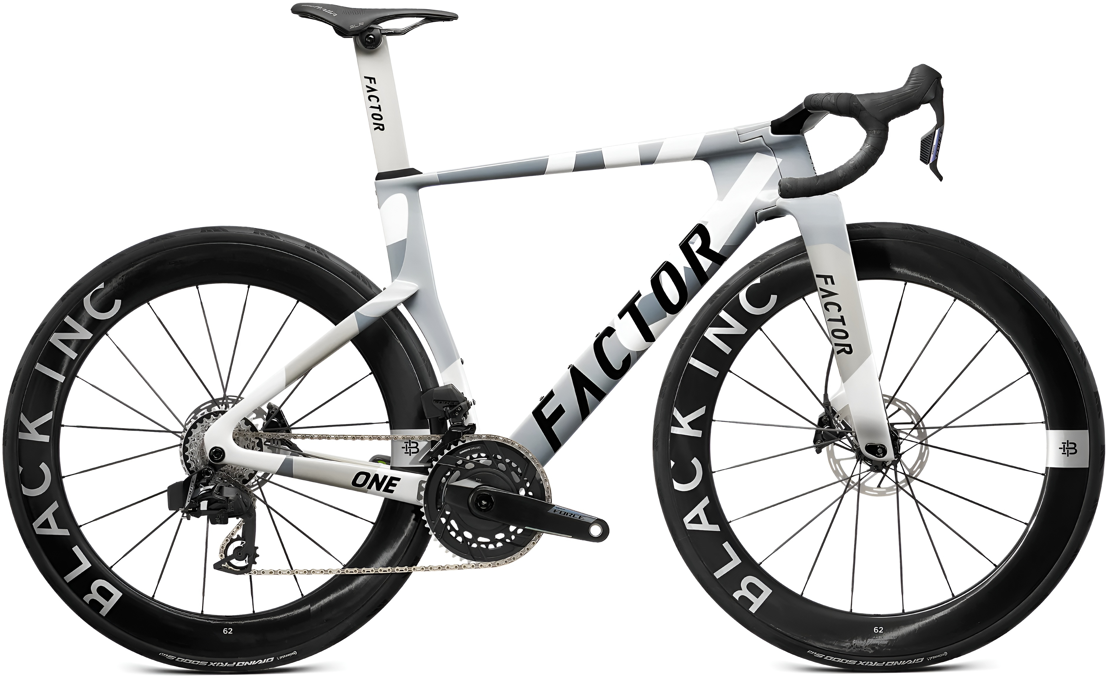Велосипед 28" Factor ONE Sram Force 172,5 PM /Bar Size_1 38cm/Bi 48/58 рама - 54 см Nimbus Grey B6 фото 