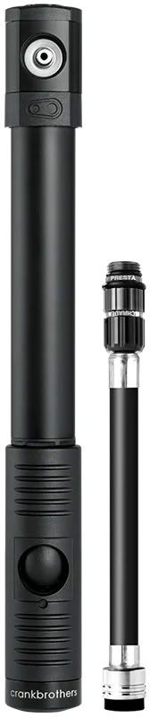 Мининасос Crankbrothers KLIC HP, алюминиевый, presta/schrader, 120psi / 8.3 bar, черный фото 