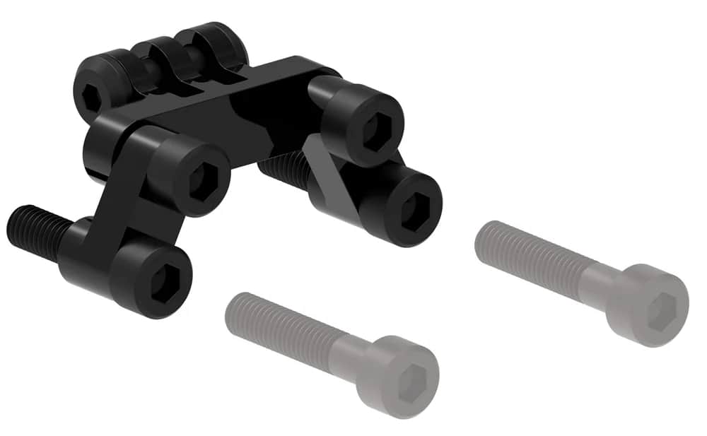 Кріплення фари під болти кришки виносу Lezyne FLEXI STEM MOUNT, стандарт GoPro та LED qPro фото 3