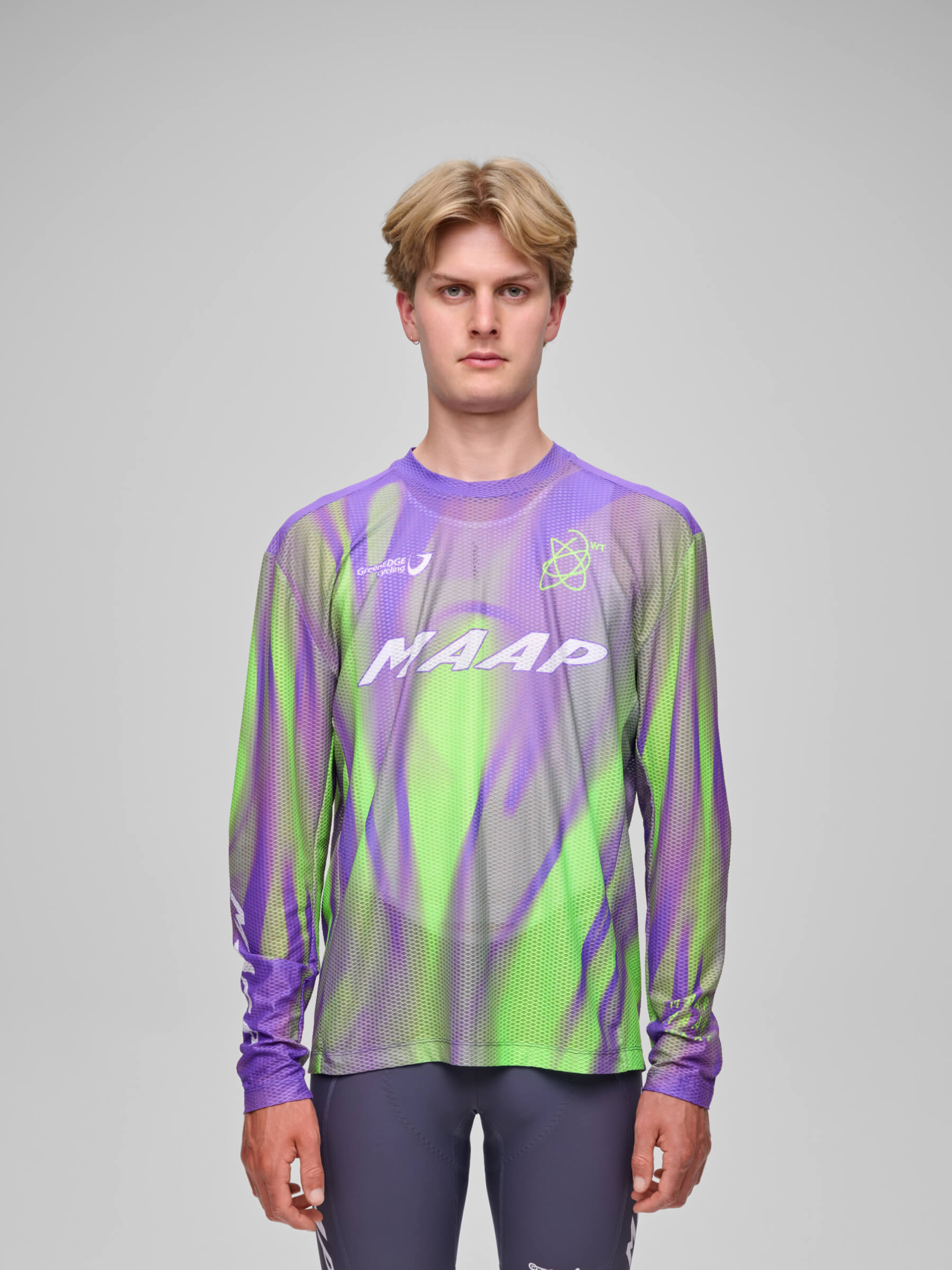 Лонгслив MAAP World Tour 26 Mesh LS Tee Blackout Glow XXL фото 2