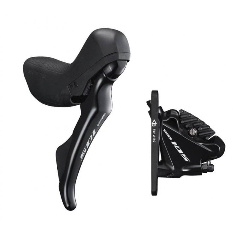 Гальмо гідравлічне дискове Shimano R7020 105, переднє (ліва ручка, каліпер, гідролінія 1000мм) фото 