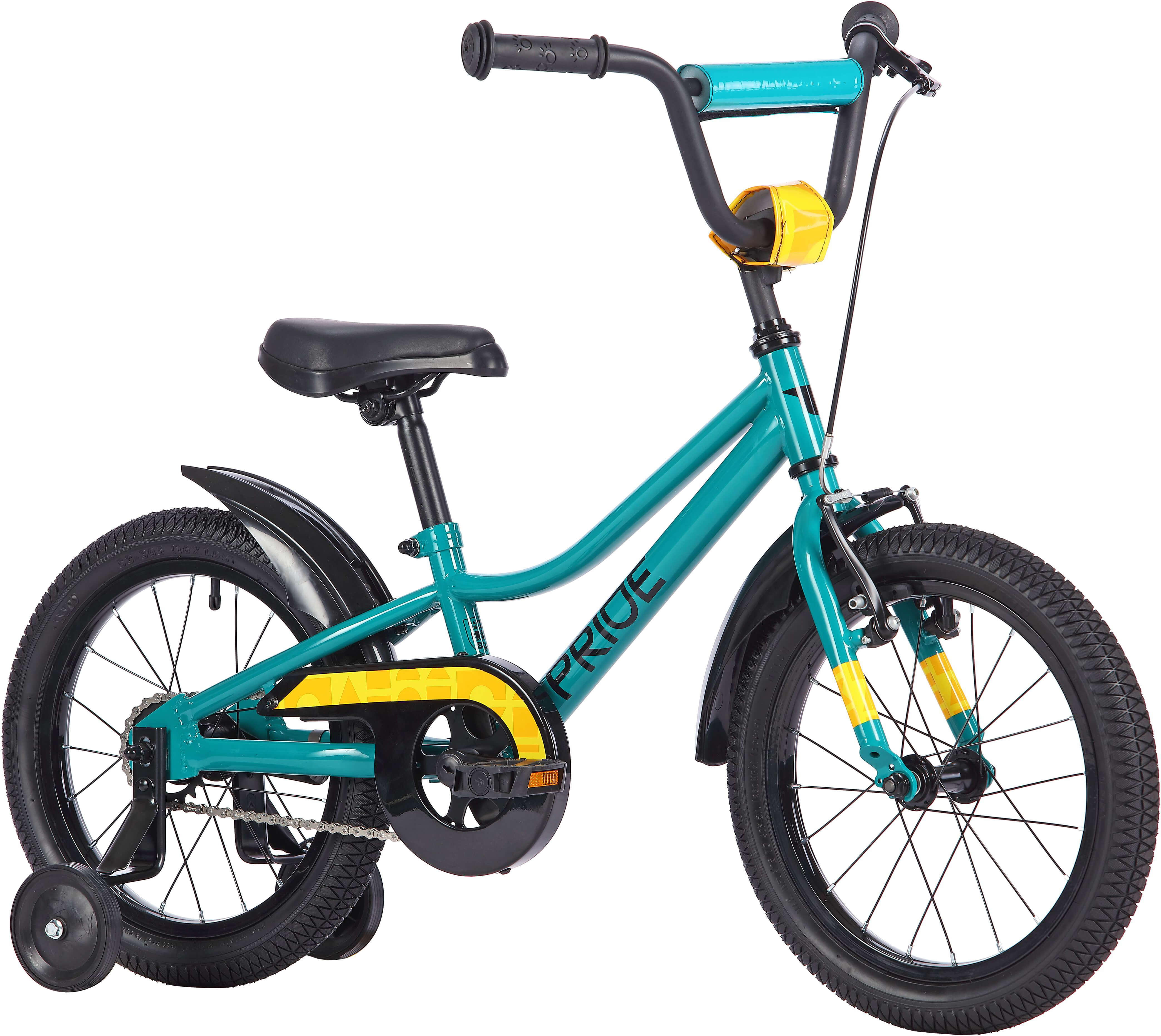 Велосипед 16" Pride FLASH 16 restock бирюзовый A5 фото 2