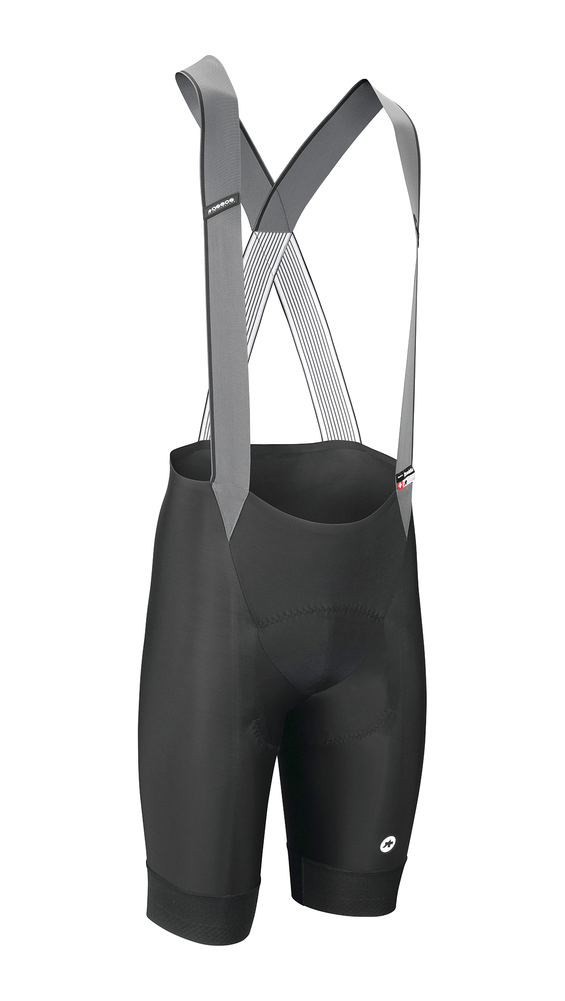 Велотрусы ASSOS Mille GTS Bib Shorts C2 Black Series, на лямках, мужские, черно-серые, XL фото 2