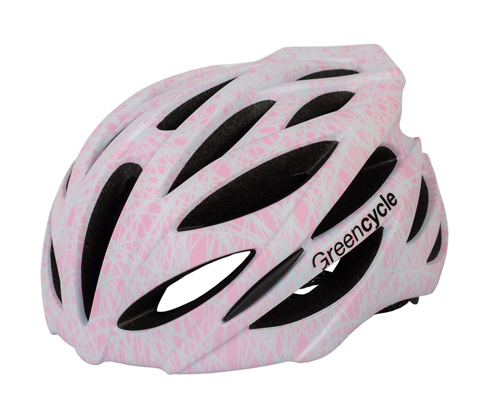 Шлем Green Cycle Alleycat размер 54-58см серо-розовый фото 1