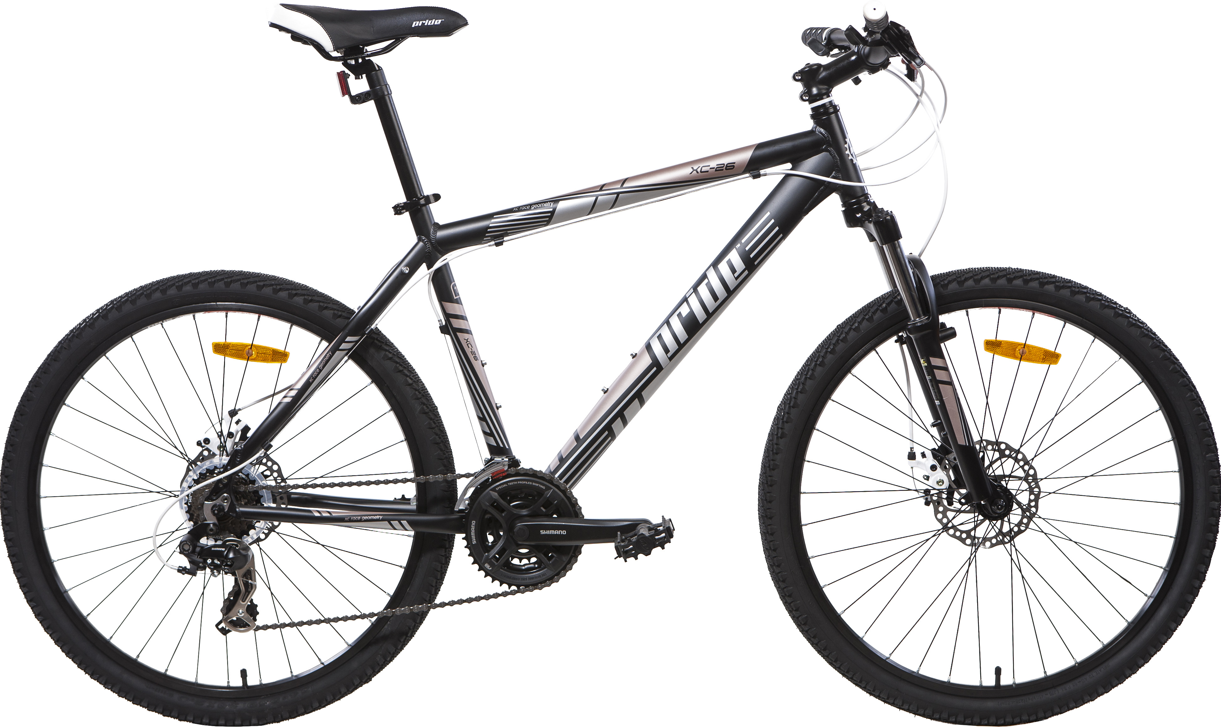 Велосипед 26 "Pride XC-26 MD рама - 17" черн. (Диск механ) 2013 фото 