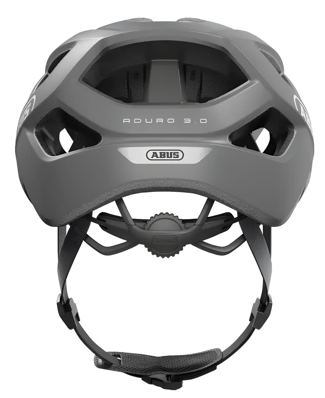 Шлем ABUS ADURO 3.0, размер L (58-62 см), Race Grey, серо-белый фото 3
