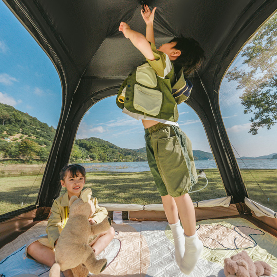 Намет тримісний Naturehike Ango CNK2550WS010, саморозкладний, розмір L, сірий фото 4