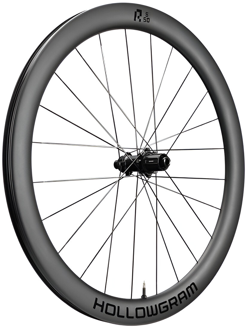 Колесо задн. 700C Cannondale Road HollowGram R-S 50,  карбоновый обод, втулка 142x12mm, Shi, CenterLock фото 2