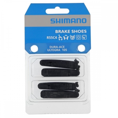 Резинки тормозные Shimano R55C4 DURA-ACE, кассетная фиксация, комплект 2 пары фото 