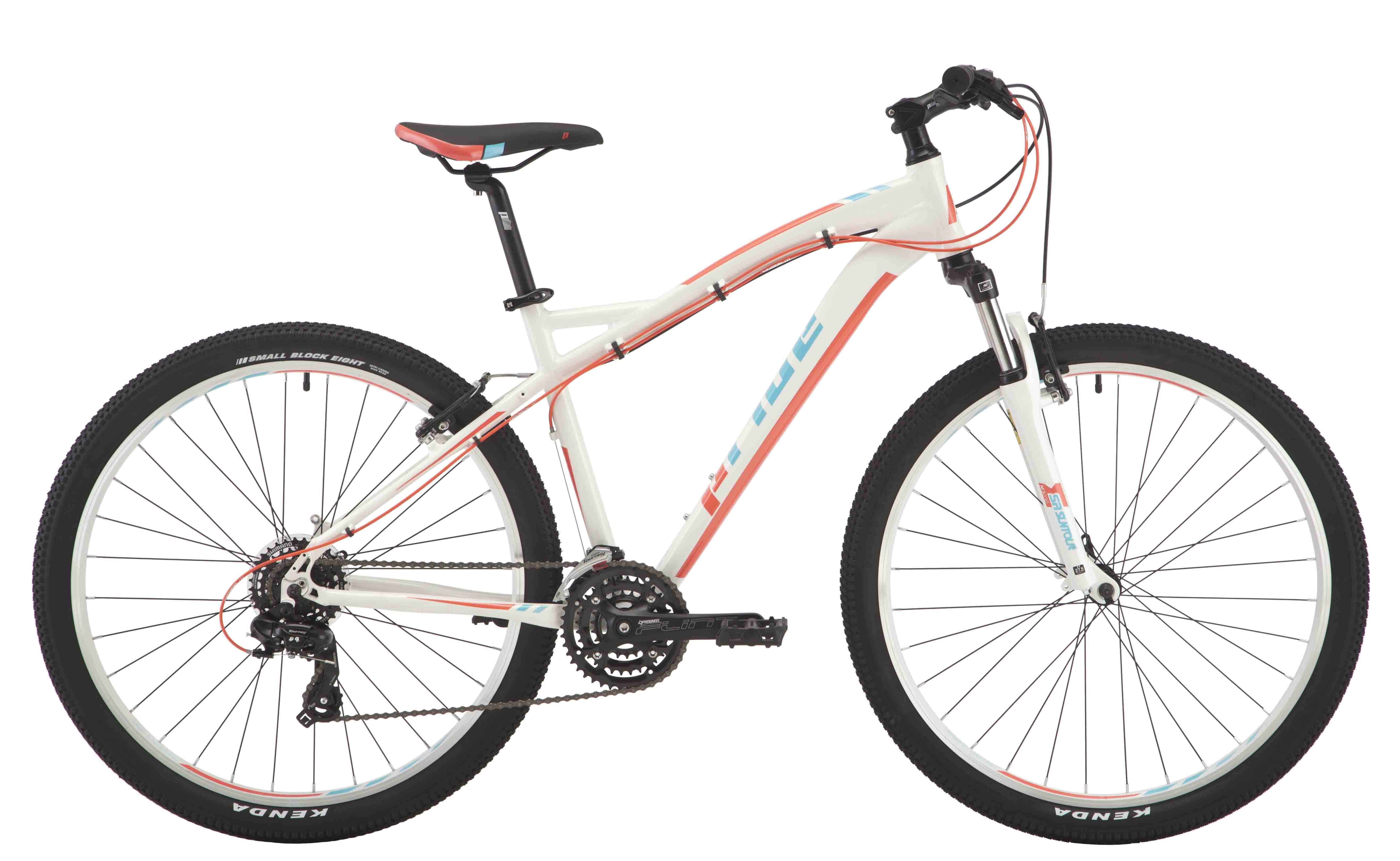 Велосипед 27,5 "Pride ROXY 7.1 рама - 16" білий/кораловий/бірюзовий 2017
