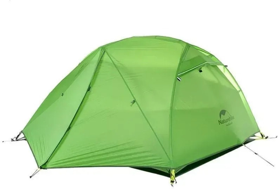Палатка двухместная Naturehike Star River 2 NH17T012-T, светло-зеленая фото 