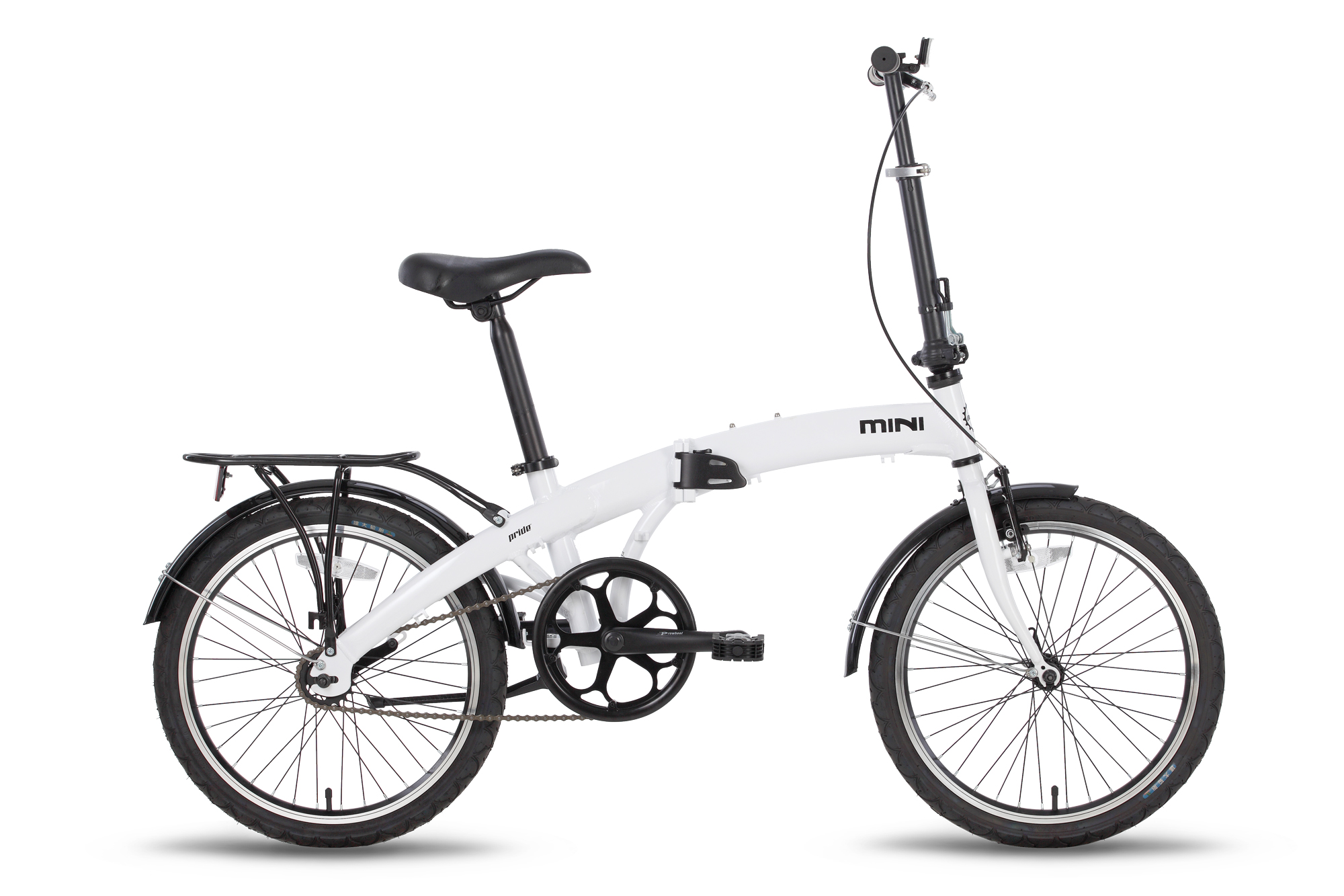 Велосипед 20" Pride MINI 1sp белый глянцевый 2016 фото 