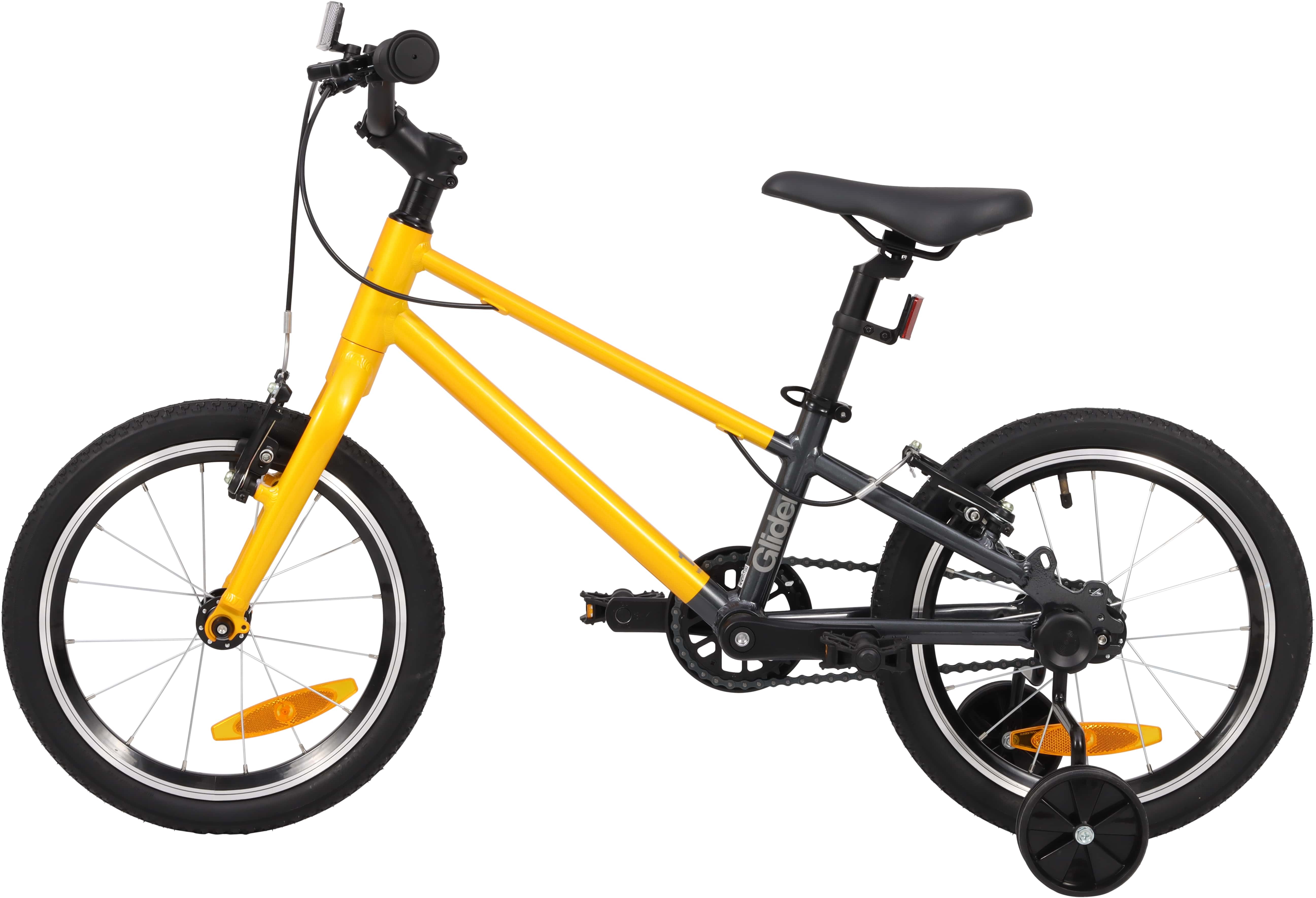 Велосипед 16" Pride GLIDER 16 жовтий A5 фото 4