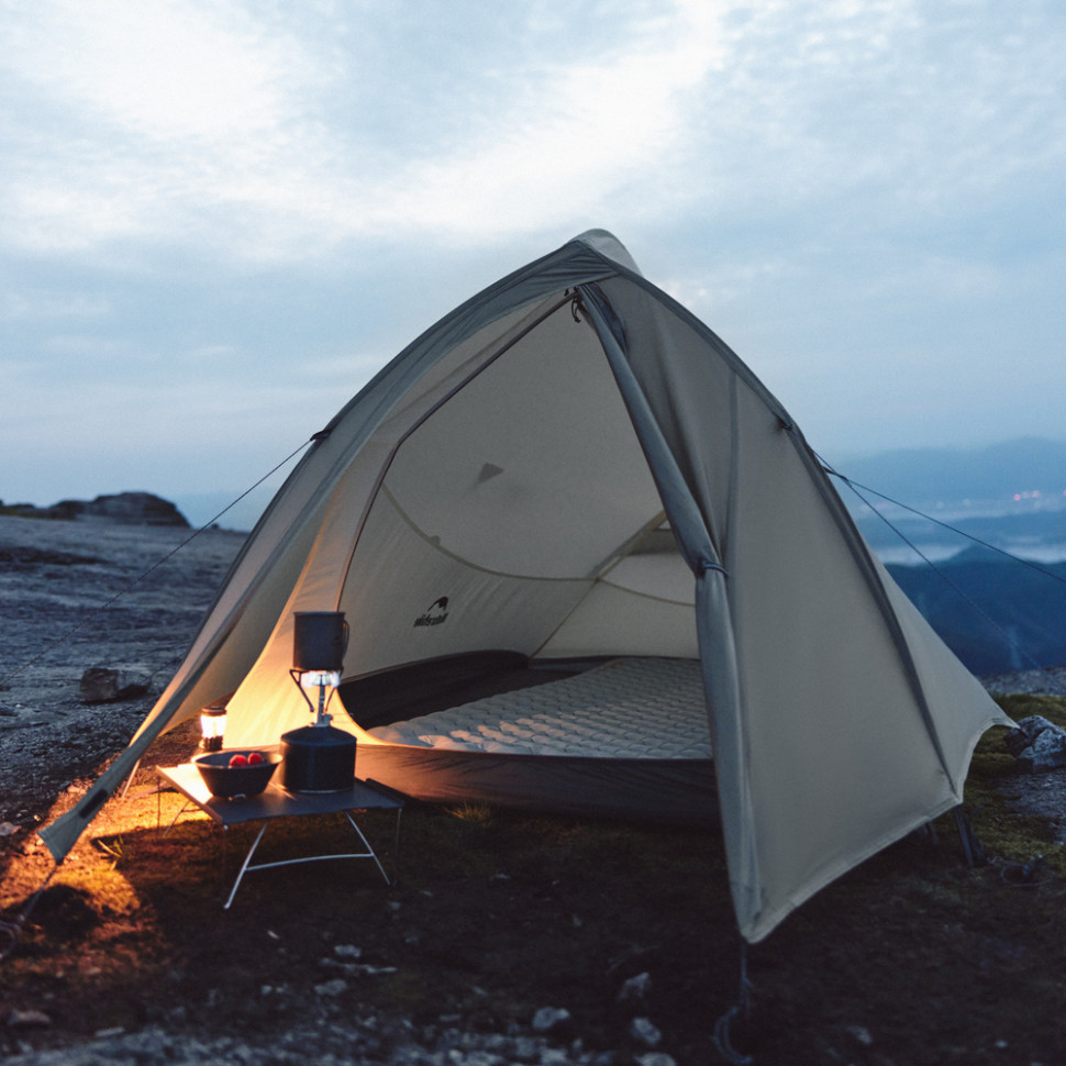 Палатка двухместная Naturehike Cloud Up Pro CNK2350WS020, песочная фото 8
