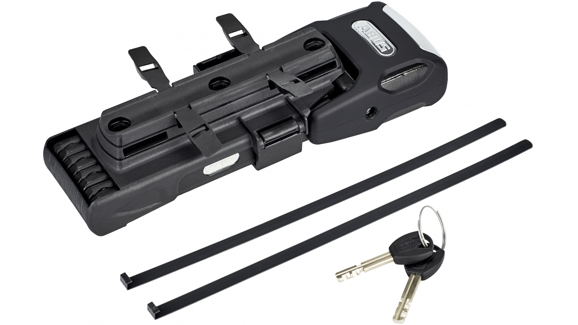 Замок сегментний ABUS BORDO Alarm Big 6000KA/120, довжина 120 мм, 2 ключі, сигналізація, кріплення SH, чорний фото 4