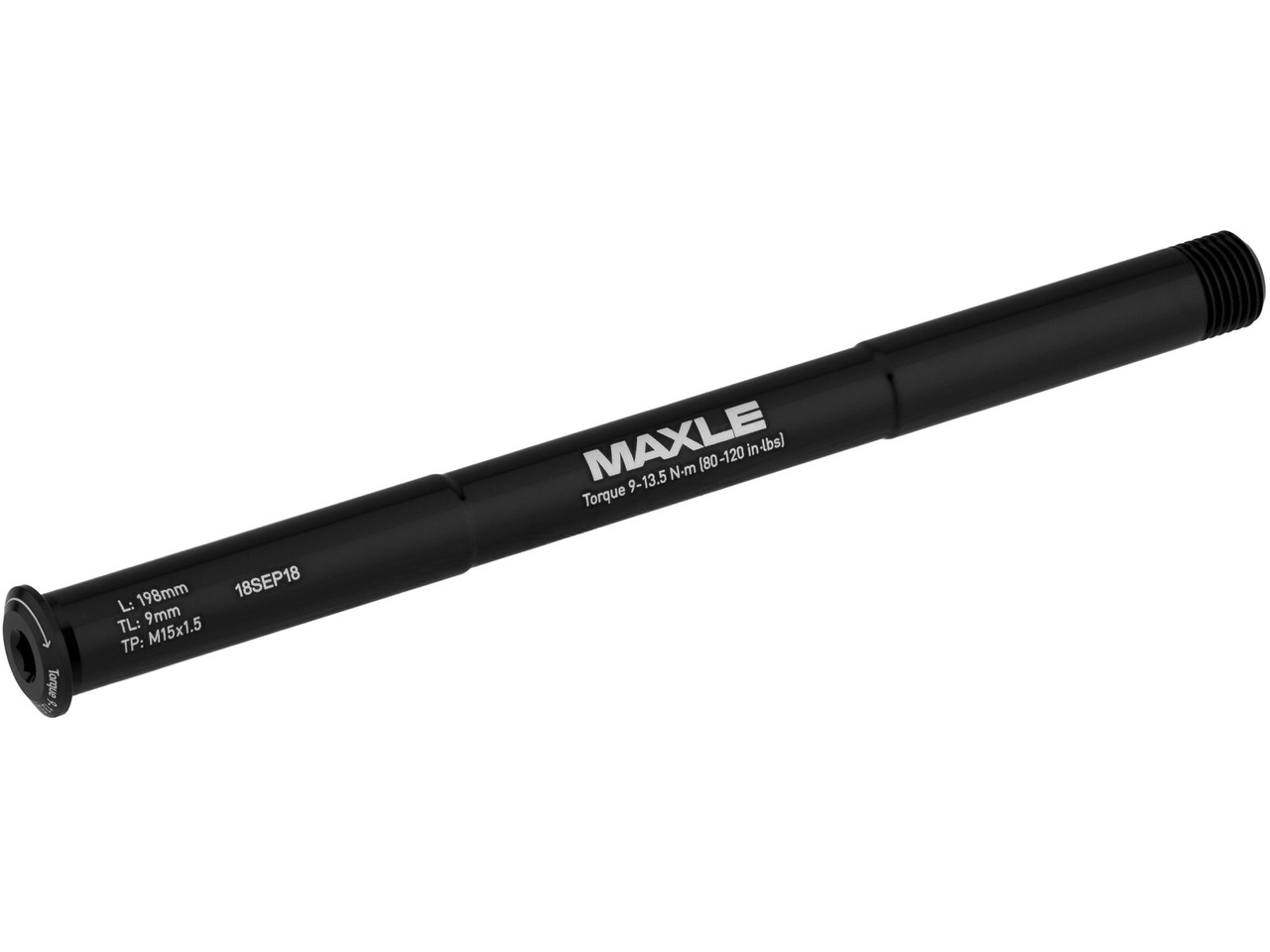 Вісь втулки пер. Rock Shox Maxle Stealth MTB, 15x150, довжина 198 мм, M15x1,50 фото 1