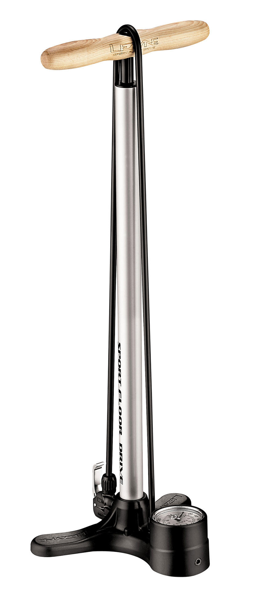 Насос напольный Lezyne SPORT FLOOR DRIVE DV 220psi, серебристый фото 