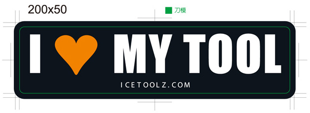 Наклейка Ice Toolz 200x50mm (ICET-14-2) фото 