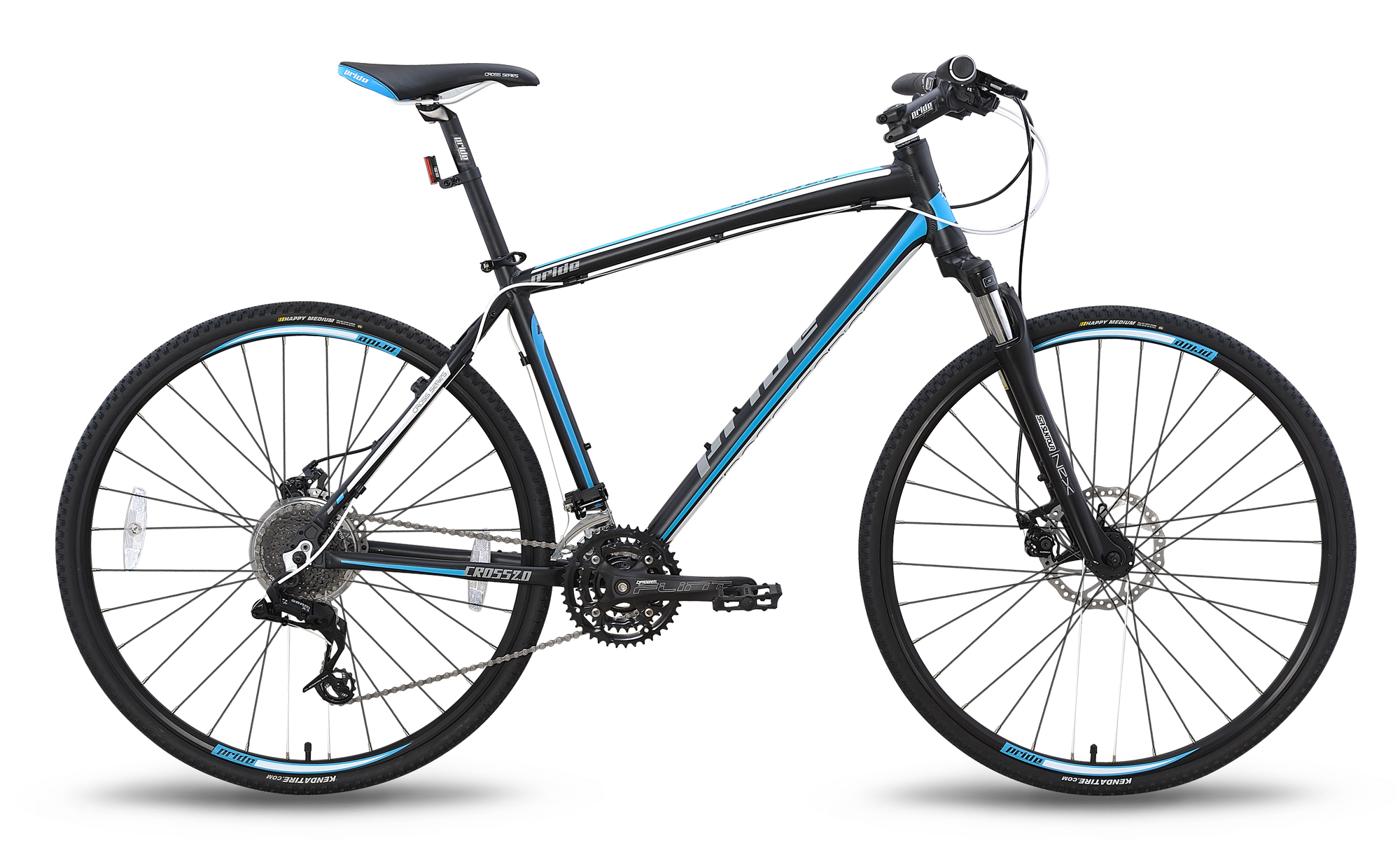 Велосипед 28 '' Pride CROSS 2.0 рама - 19 "чорно-синій матовий 2015