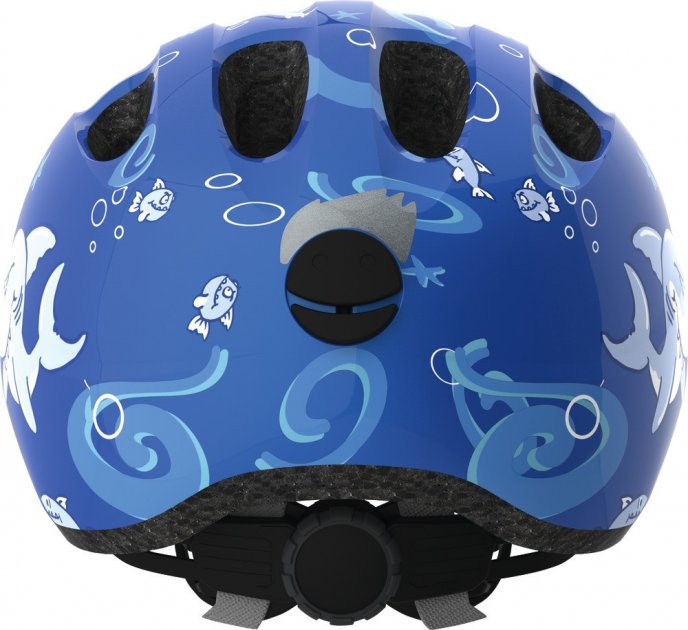 Шлем детский ABUS SMILEY 2.0, размер S (45-50 см), Blue Sharky, синяя акула фото 3