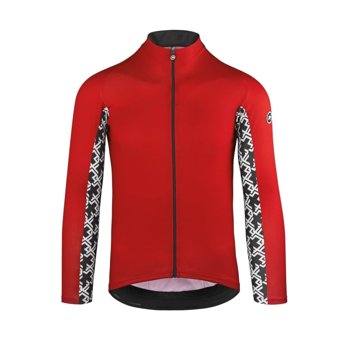 Джерси ASSOS Mille GT Summer LS Jersey National Red, длин. рукав, мужское, красное с белым, XLG фото 