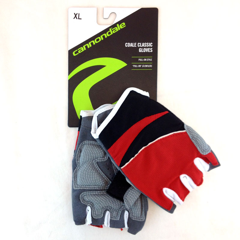 Перчатки без пальцев Cannondale classic, размер XXL, RED фото 
