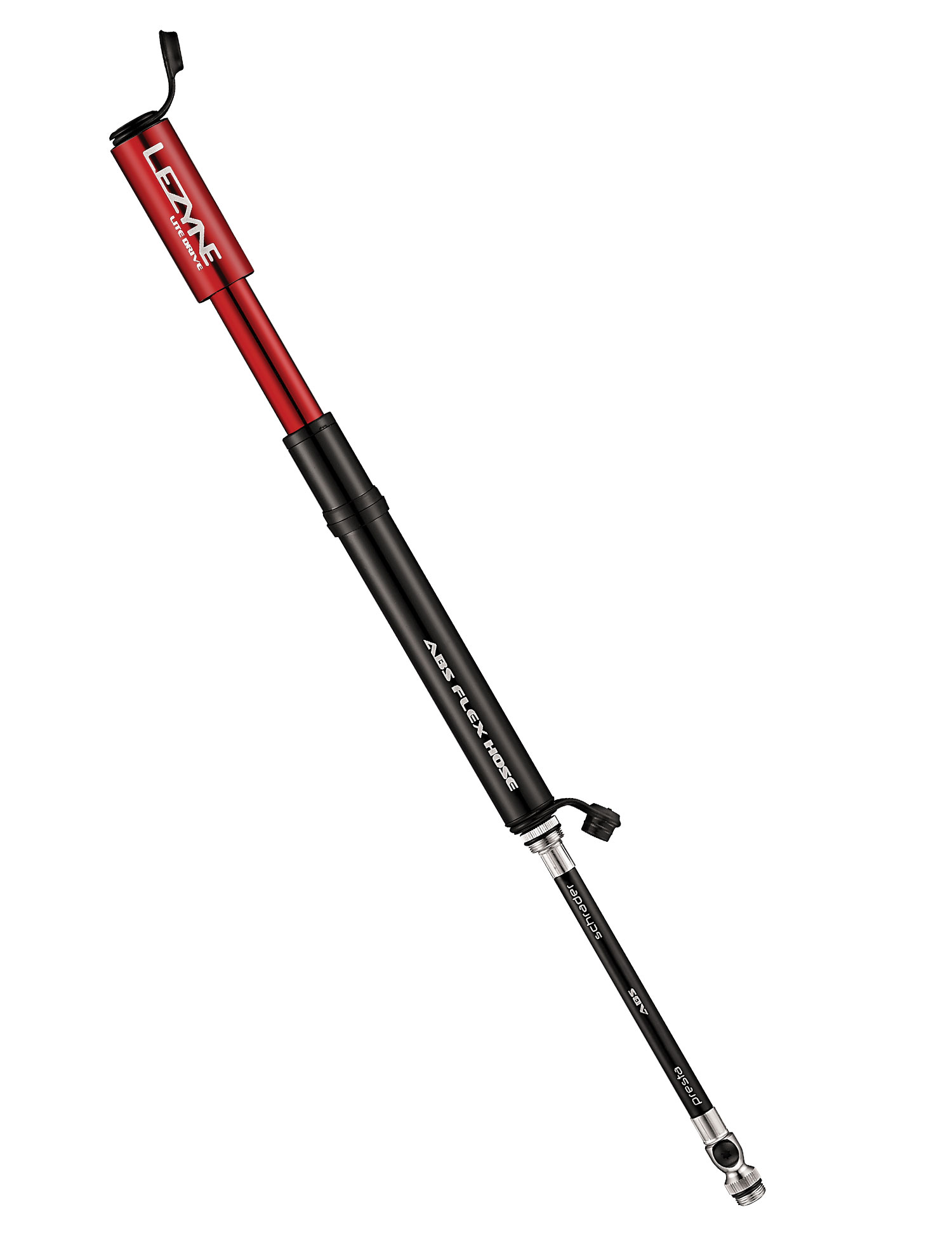 Мінінасос Lezyne LITE DRIVE М, 160psi, червоний фото 2