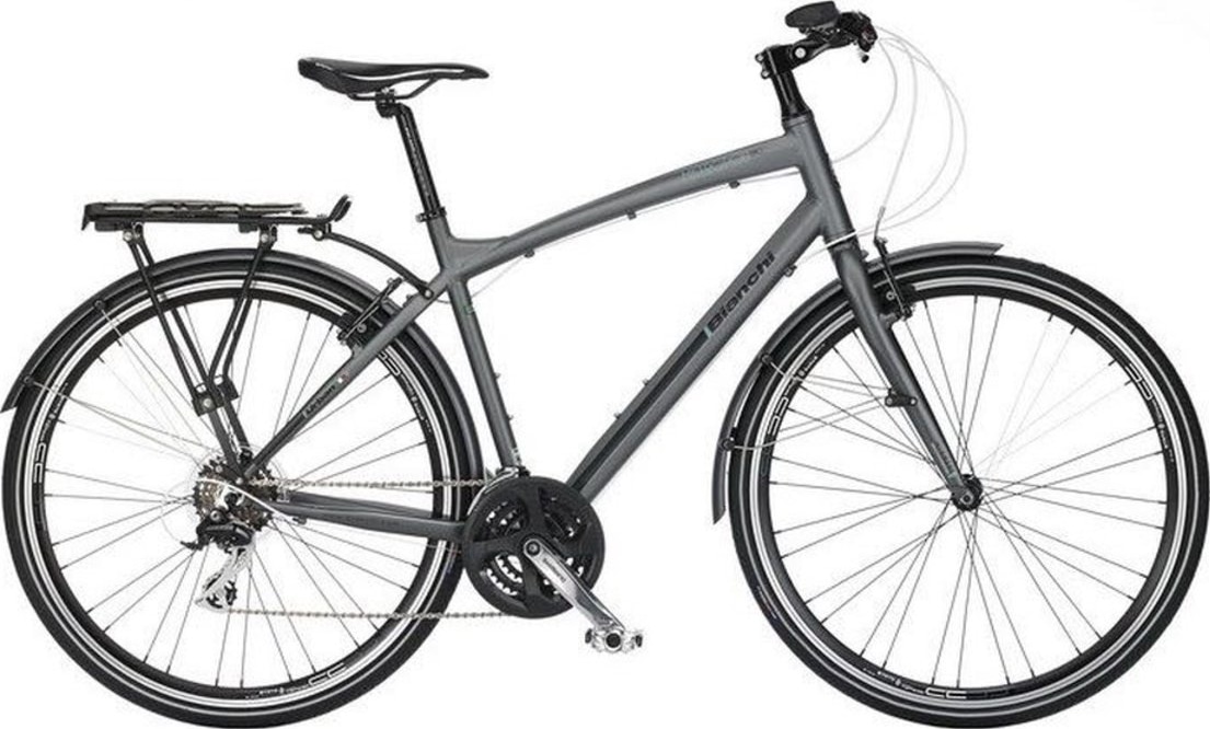 Велосипед 28" Bianchi CITY METROPOLI UNO ACERA 7S CP рама - 55 см Graphite A1 фото 1