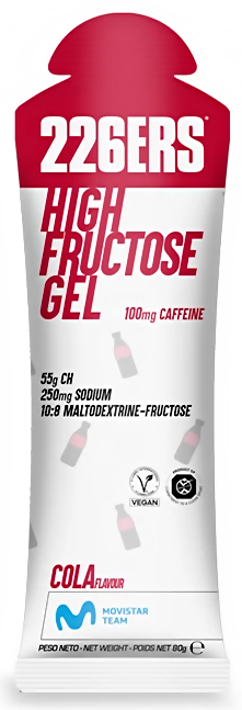 Гель 226ERS High Fructose 55г углеводов 100мг кофеина кола 80г фото 
