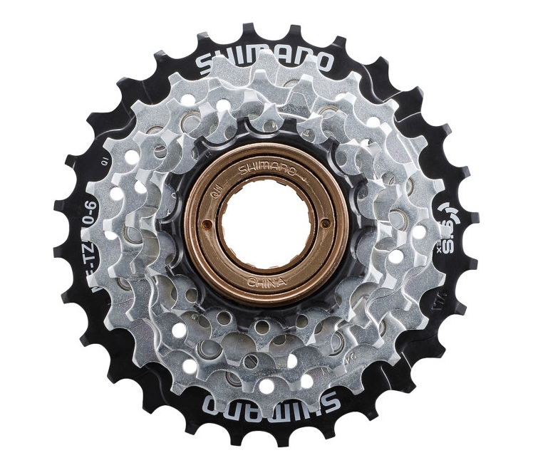 Трещотка Shimano MF-TZ510-6, 14-28, 6-ск., серебр. фото 