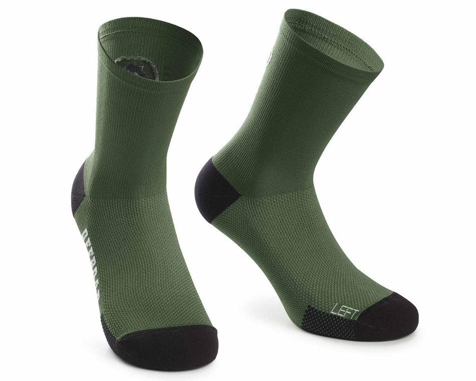 Носки ASSOS XC Socks Mugo, зеленые, I/39-42 фото 