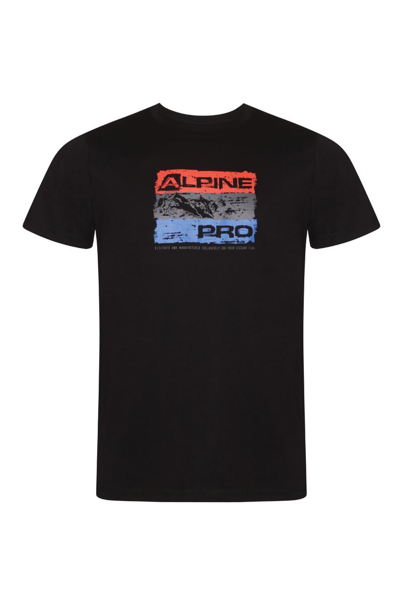 Футболка Alpine Pro UNEG 8 MTSR458 990PB чоловіча, розмір XL, чорна фото 