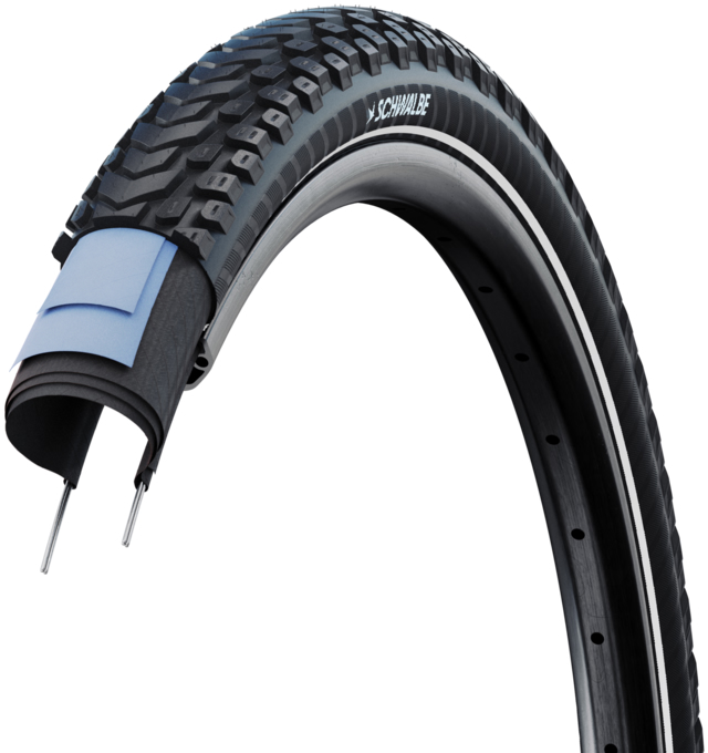 Покрышка 27.5x2.4 (62-584) Schwalbe MARATHON MONDIAL, RaceGuard, B/B-SK+RT HS630 ADDIX 67EPI 40B Double Defense фото 