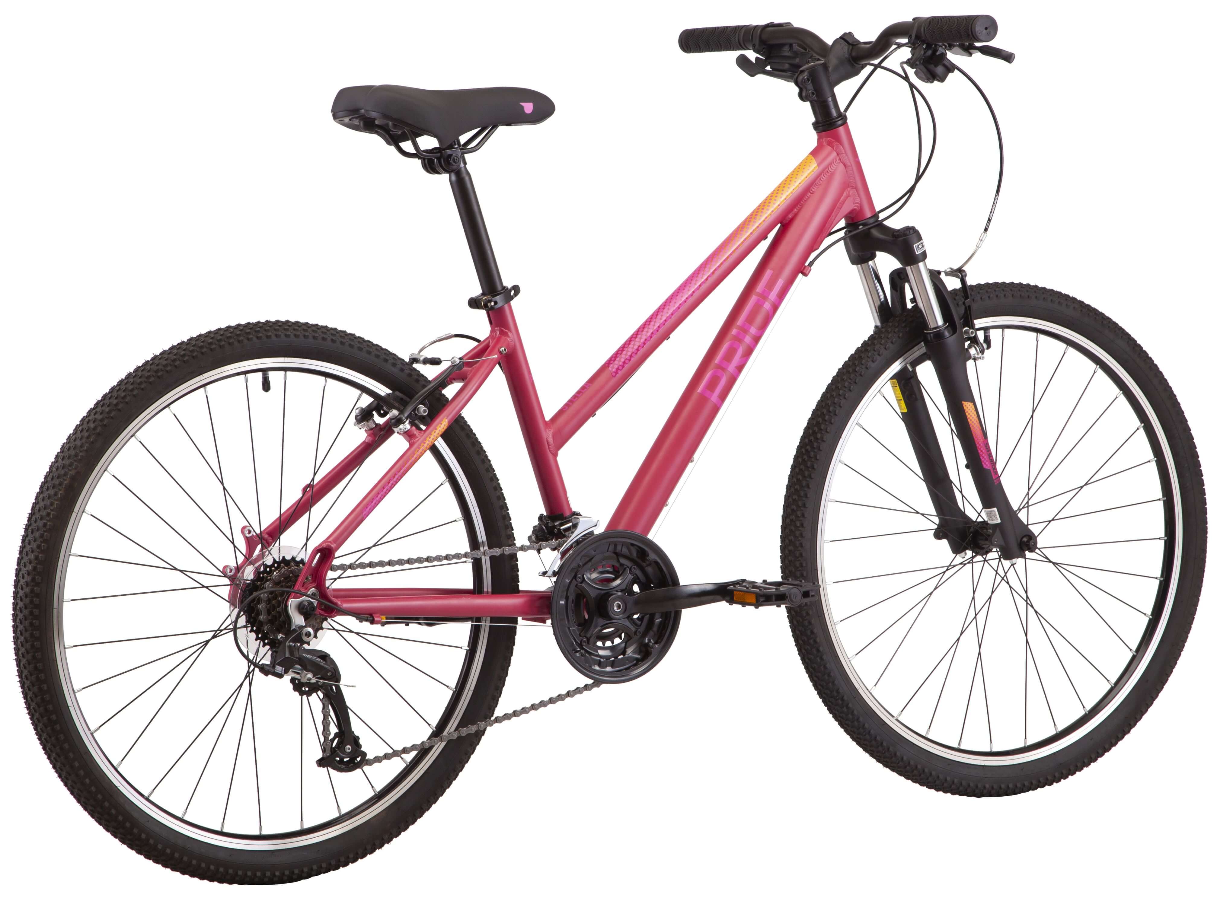 Велосипед 26" Pride STELLA 6.1 рама - M бордовий (задній і передній перемикачі та манетка - MICROSHIFT) A3 фото 3