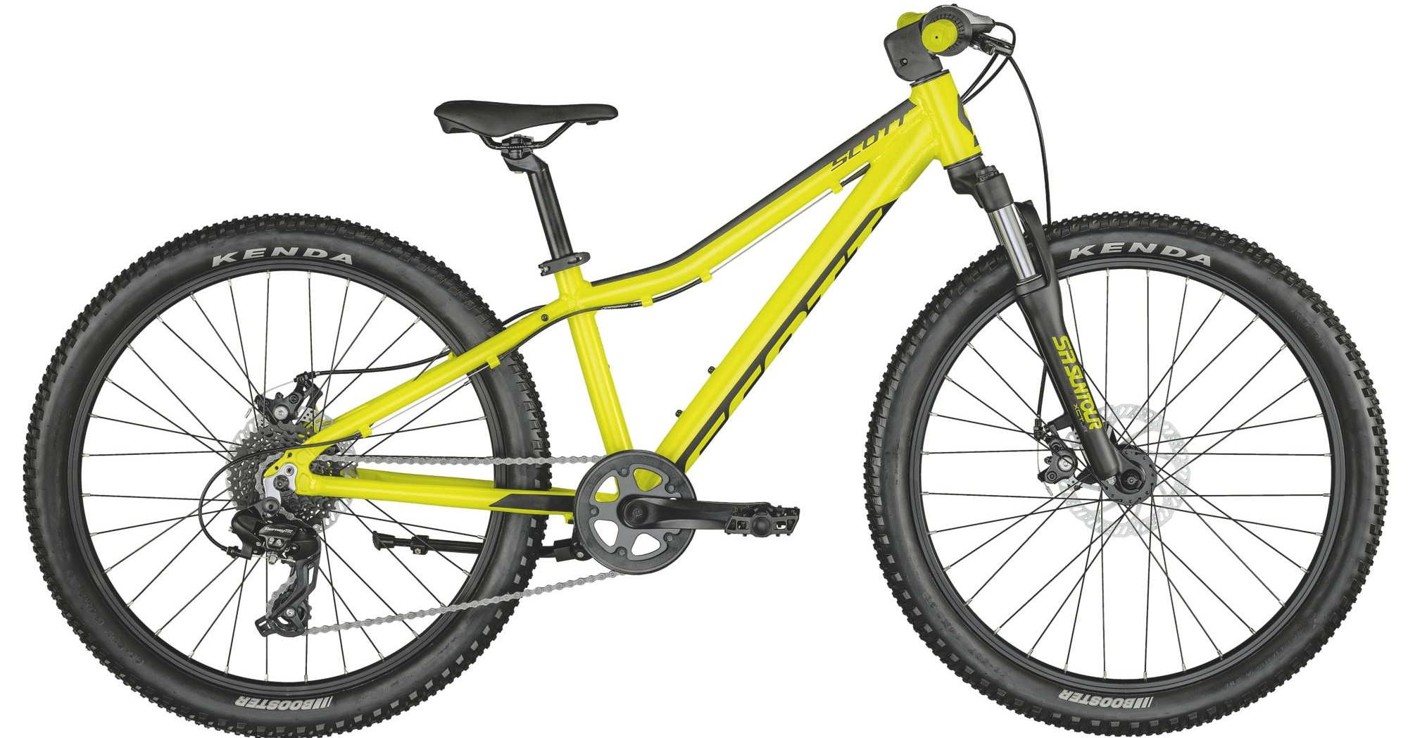 Велосипед 24" Scott SCALE 24 DISC (CN) 2021 OS, желтый фото 