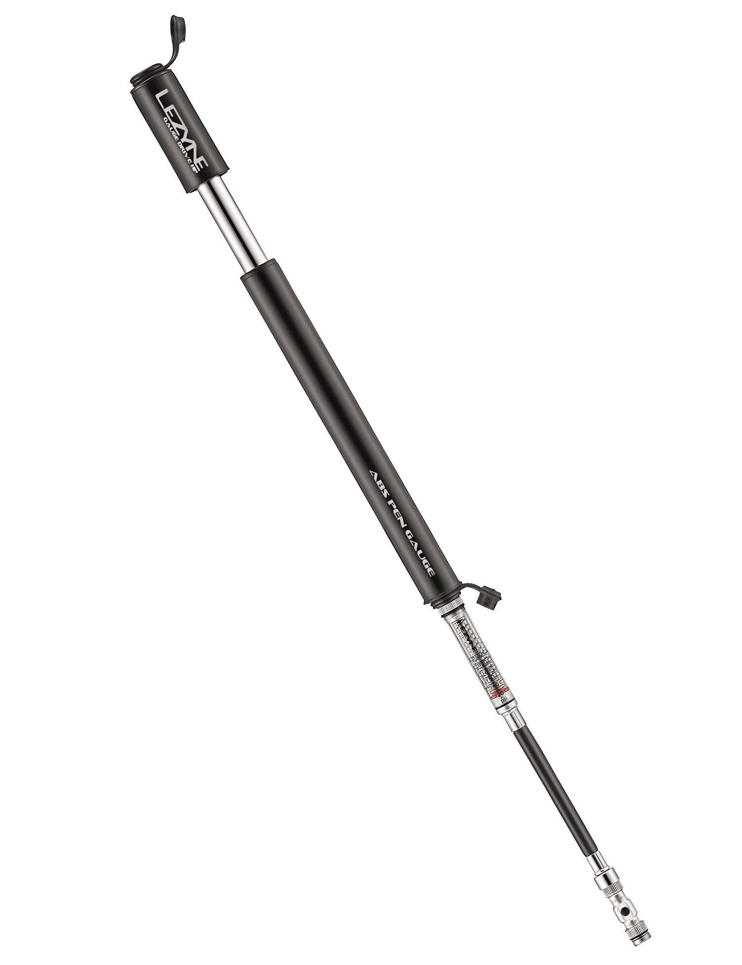 Мини-насос Lezyne GAUGE DRIVE HP-M, 120psi, черный фото 2