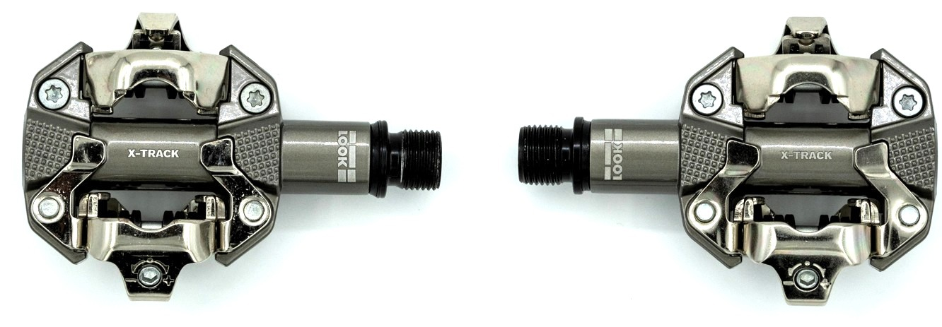 Педали Look X-TRACK алюминий, ось chromoly 9/16", серый металлик фото 3