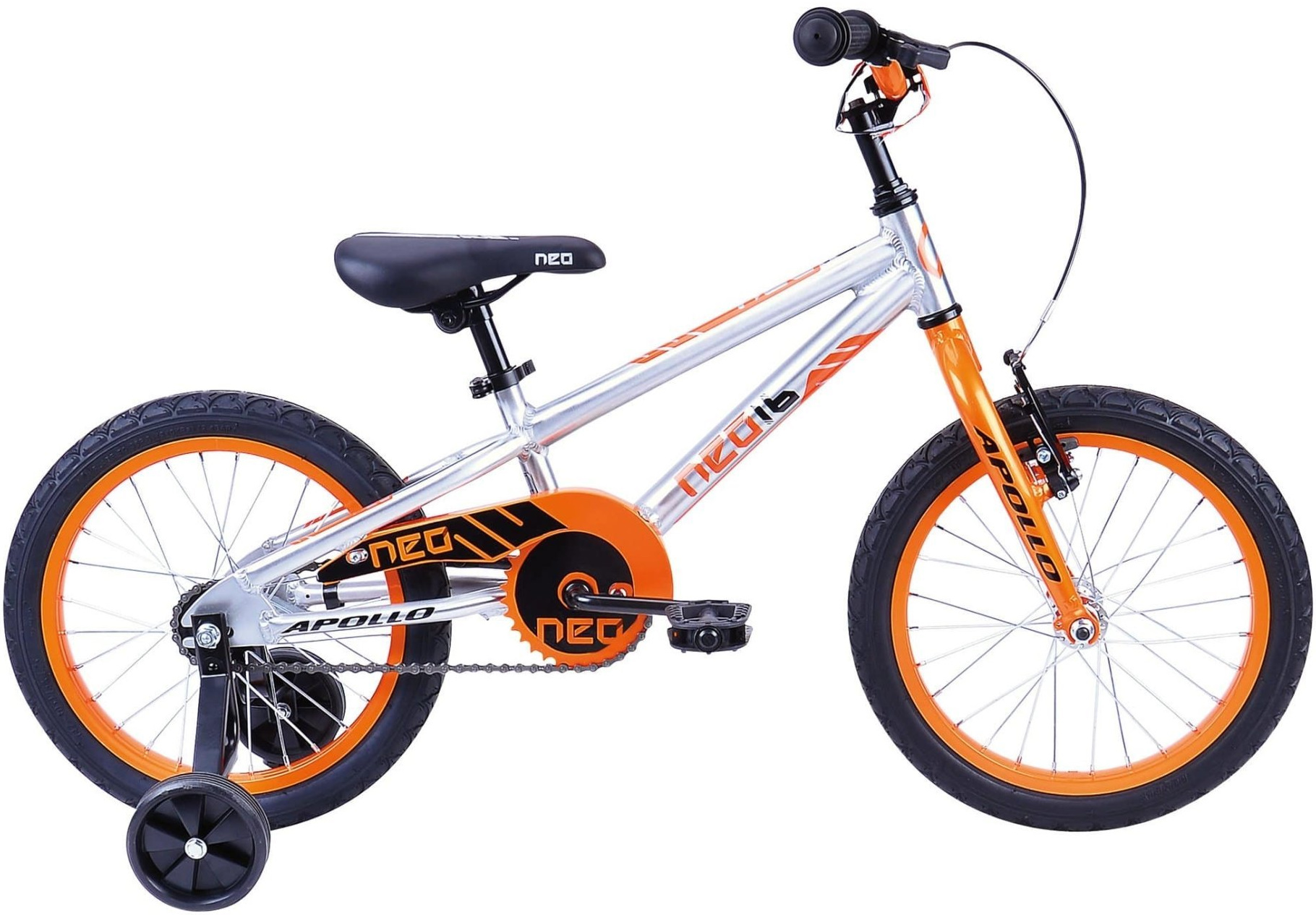 Велосипед 16" Apollo NEO boys оранжевый/черный  фото 