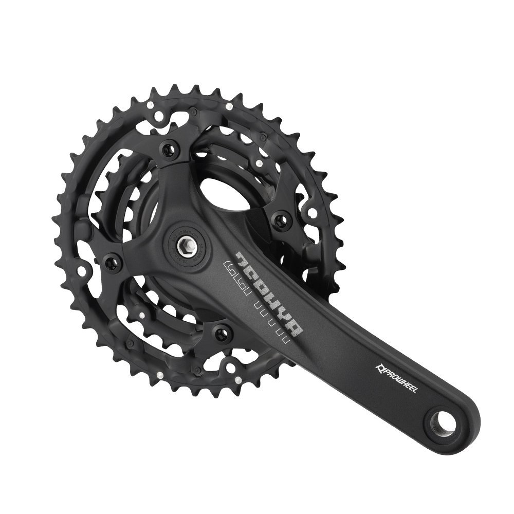 Комплект шатунов PROWHEEL ZEPHYR-601 (10S) 170mm, 42/32/24T black фото 1