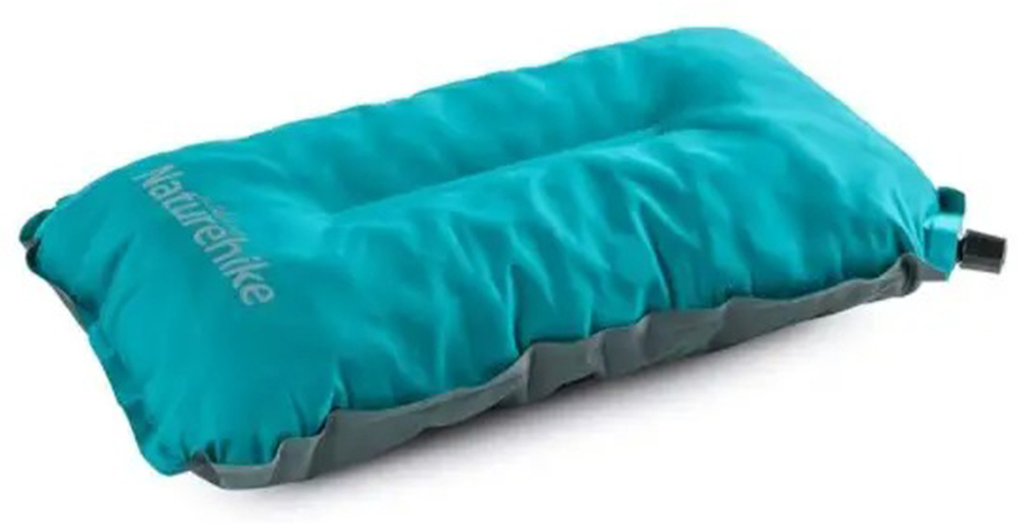 Подушка самонадувна Naturehike Sponge Automatic NH17A001-L, 46x27x9,5 см, блакитна фото 