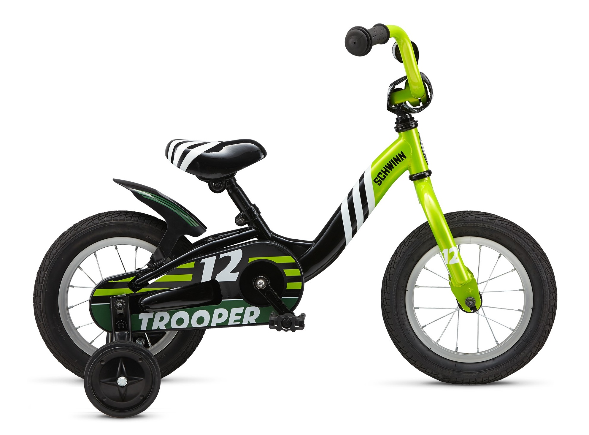 Велосипед 12 "Schwinn Trooper boys black/lime 2015 фото 