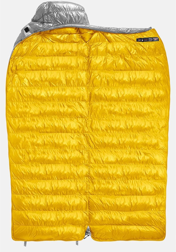 Спальный мешок Naturehike CW700 CNK2450WS048, пух, размер M, желто-серый фото 3